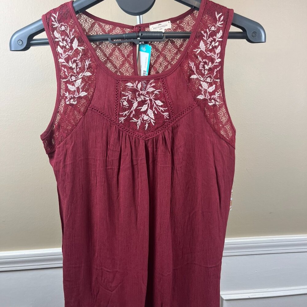 NWT Stitch Fix Mason & Belle Tempesta Lace Detail Blouse - L